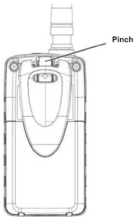 ALBRECHT AE 33 U - ATTACHING THE BELT CLIP - 1