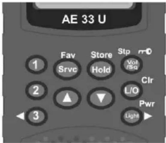ALBRECHT AE 33 U - A LOOK AT THE KEYPAD - 1