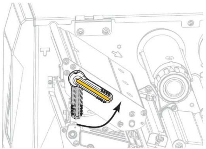 ZEBRA ZT610 - Réglage de la position des leviers - 1