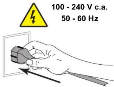 100 - 240 V c.a. 50 - 60 Hz