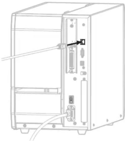 ZEBRA ZT610 - Connexion au réseau via le port ethernet de l'imprimante - 5