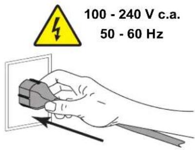 100 - 240 V c.a. 50 - 60 Hz