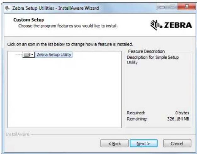 ZEBRA ZT610 - Cliquez sur next (suivant). - 1