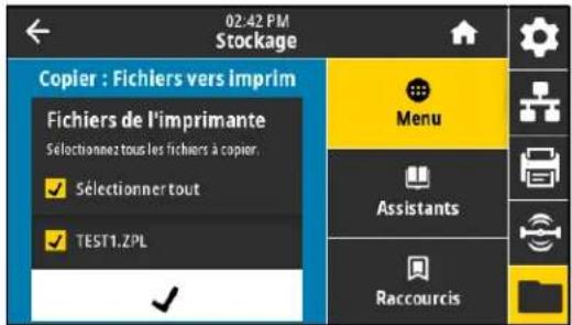 ZEBRA ZE511 - Exercice 3: copie de fichiers vers/à partir d'une clé USB - 1