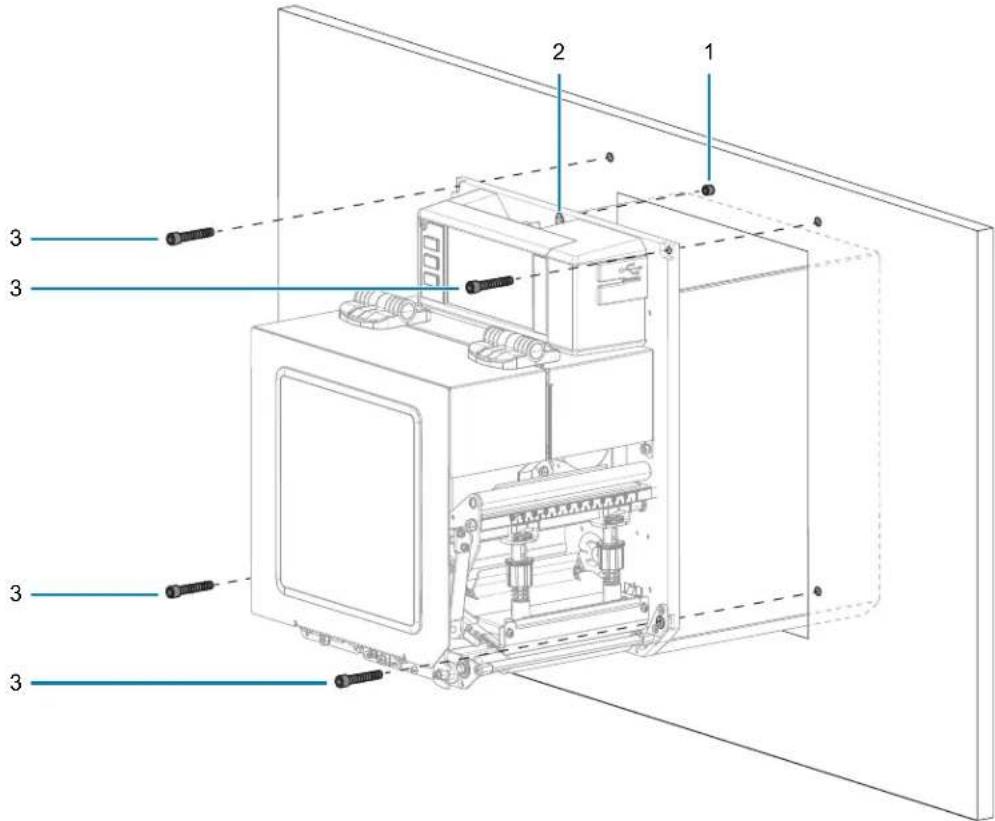 ZEBRA ZE511 - Installation du moteur d'impression dans un applicateur - 2