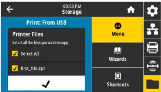 ZEBRA ZE511 - Exercice 2 : impression d'un format d'étiquette à partir d'une clé USB - 1