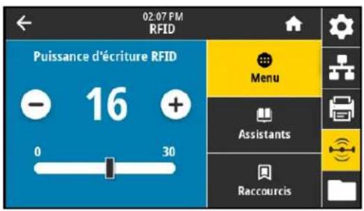 ZEBRA ZE511 - RFID > puissance d'écriture - 1