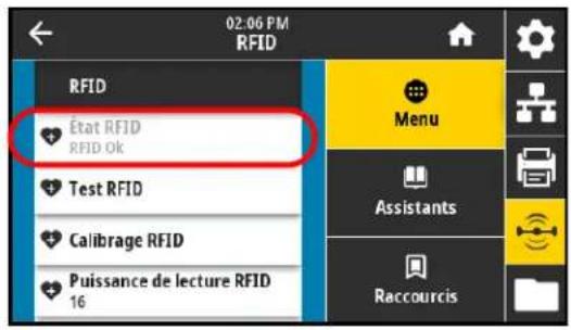 ZEBRA ZE511 - RFID > État RFID - 1