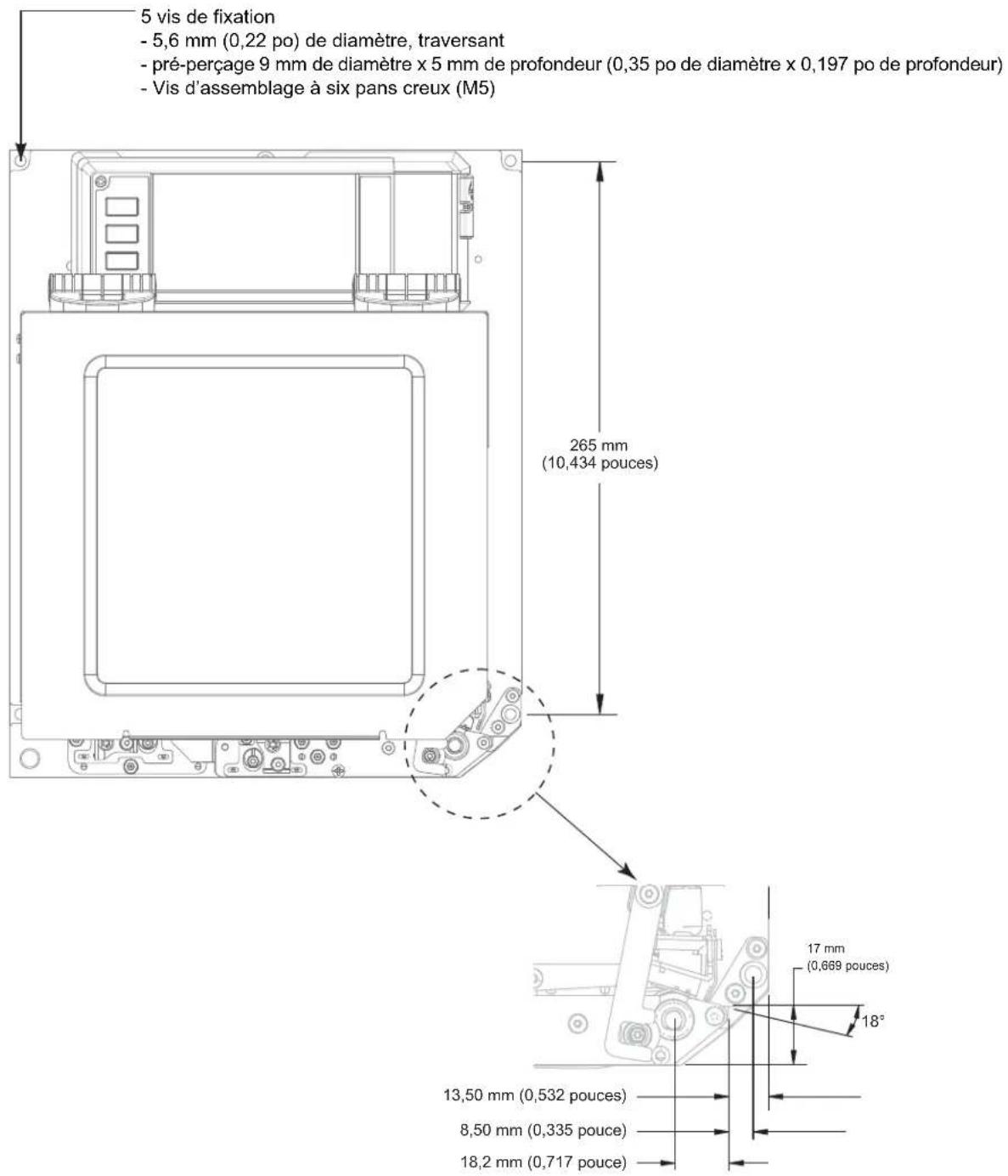 ZEBRA ZE511 - Vue avant (orientation pour droitier illustrée) - 1