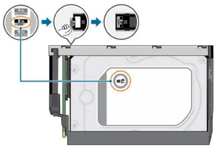 DELL ME5024 - Installation d'un lecteur de disque de remplacement 3,5 pouces dans un DDIC (disk drive in carrier) - 5