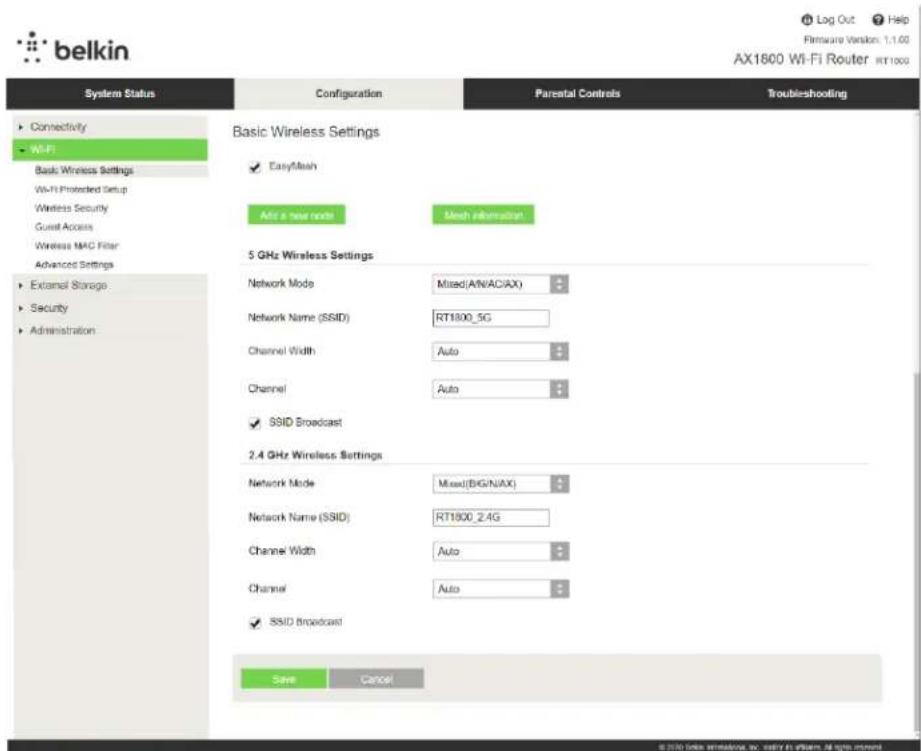 BELKIN RT1800 - Basic Router Settings(OchOBnHaCTpoiKnHa pyTepa) - 1