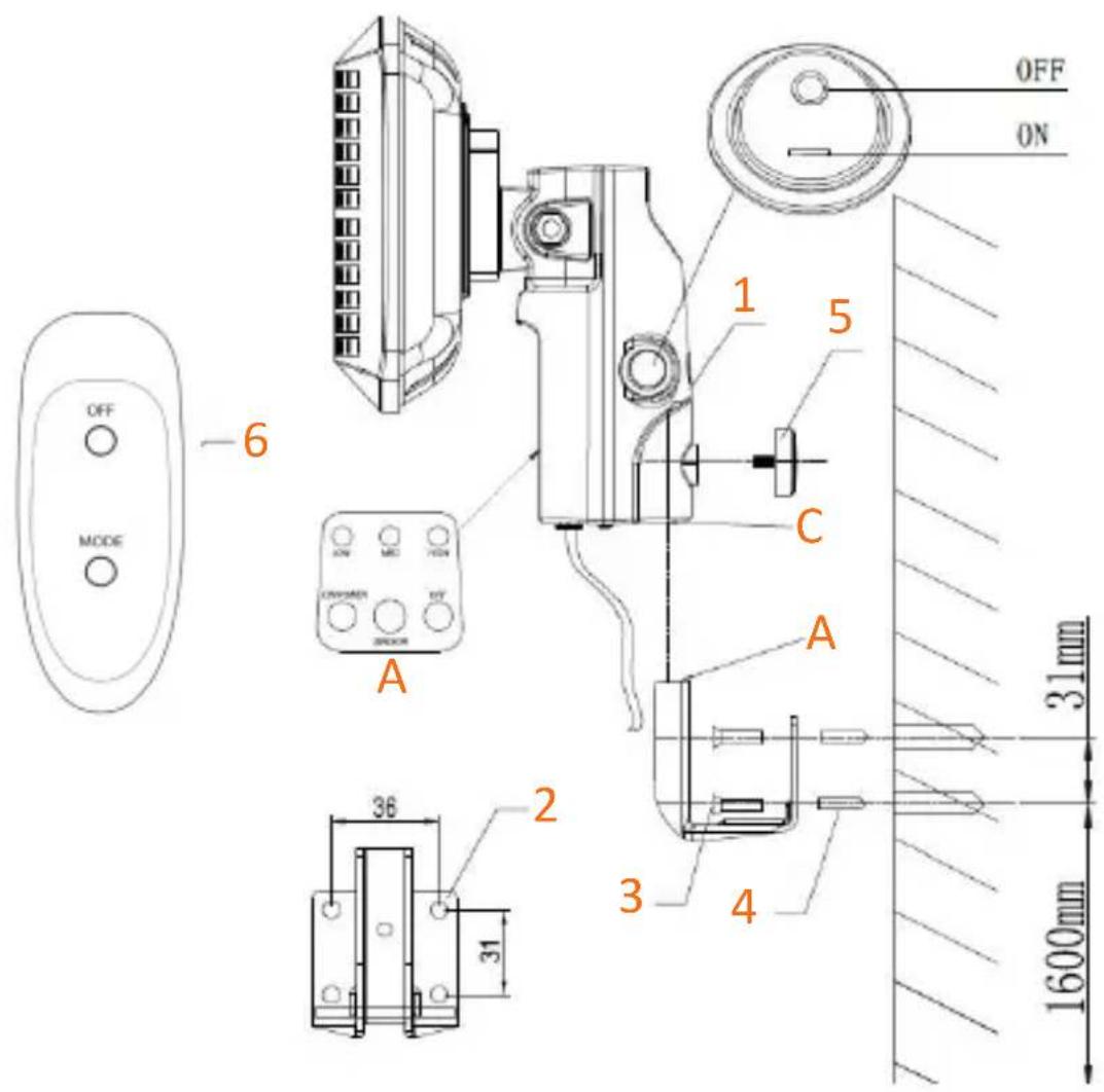 Brandson 301801 - Wandmontage - 1