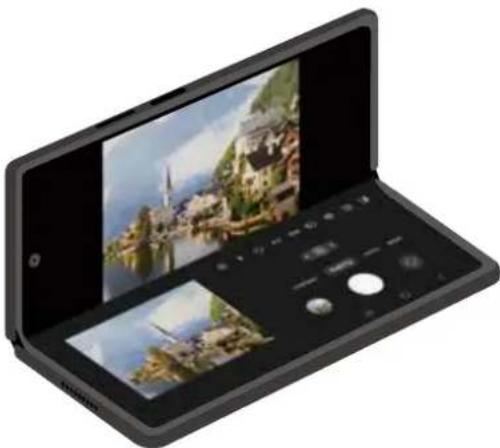 SAMSUNG Galaxy Z Fold 4 - Utiliser l'appareil photo avec l'appareil plié (mode Flex) - 1