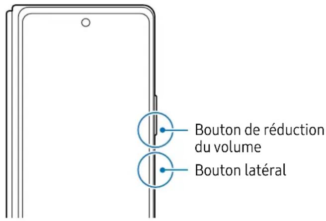 SAMSUNG Galaxy Z Fold 4 - Allumer et éteindre l'appareil - 2