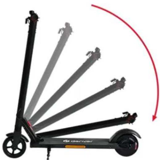 DENVER SEL65115 - Déplier/plier le scooter électrique - 2