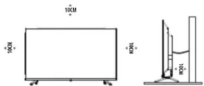OK ODL 40750FSTIB - Positionierung des Fernsehgerätes - 1