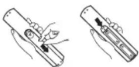 OK ODL 40750FSTIB - Zainstaluj baterie pilota zdalnego sterowania - 1