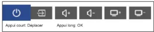 OK ODL 40750FSTIB - Boutons de contrôle du téléviseur - 1