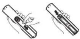 OK ODL 40750FSTIB - Install Remote Control Battery - 1