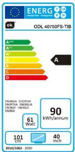 OK ODL 40750FSTIB - Specification - 1