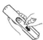 OK ODL 40750FSTIB - Installation des piles de la télécommande - 1