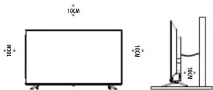 OK ODL 40750FSTIB - Plaatsen van de TV - 1