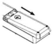 OK ODL 85 UCTIB - Installing Batteries in the Remote Control - 1