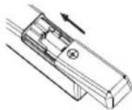 OK ODL 85 UCTIB - Einsetzen der Batterien in die Fernbedienung - 3
