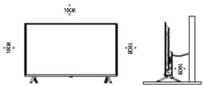 OK ODL 50850USTIB - Plaatsen van de TV - 1