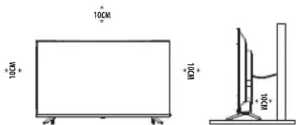 OK ODL 40750FSTB - Plaatsen van de TV - 1
