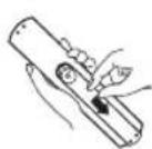 OK ODL 40750FSTB - Install Remote Control Battery - 1