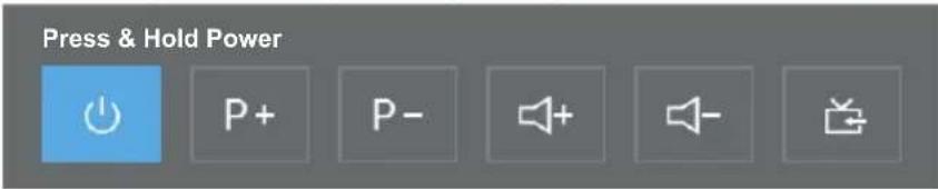 OK ODL 65850UCTIB - Press the button to open the quick operation menu: - 1