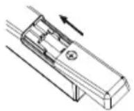 OK ODL 65850UCTIB - Plaatsen van batterijen in de afstandsbediening - 3