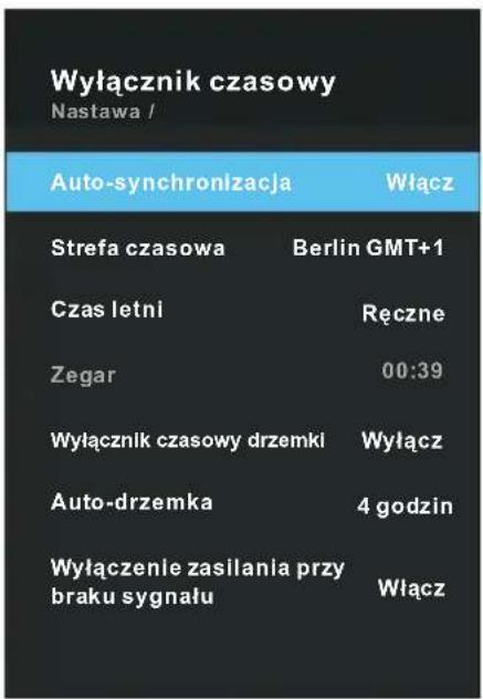 OK ODL 65850UCTIB - Konfigurowanie menu wyłacznika czasowej - 1