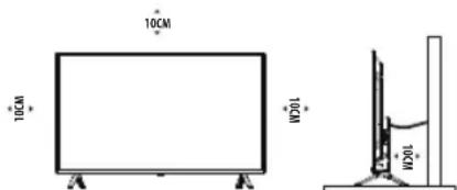 OK ODL 55850USTIB - Plaatsen van de TV - 1