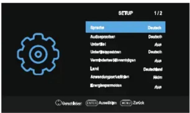 OK ODL 32851HCTB - Option Menu (Einstellungsmenü) - 1