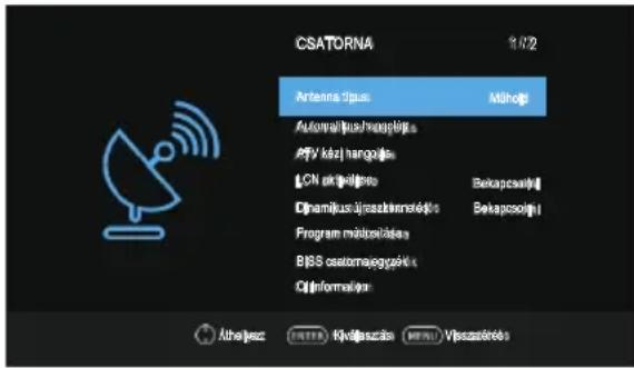 OK ODL 32851HCTB - Műholdbeállítás - 1
