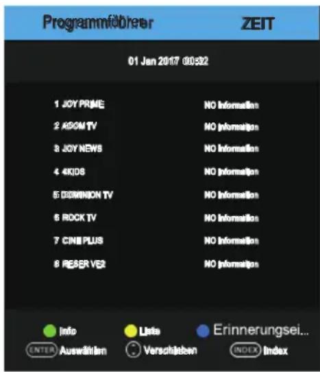 OK ODL 32851HCTB - PROGRAMME GUIDE (ELEKTRONISCHER PROGRAMMFÜHRER) im DTV-Modus - 1