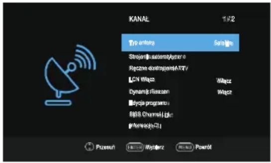 OK ODL 32851HCTB - Konfiguracja satelity - 1