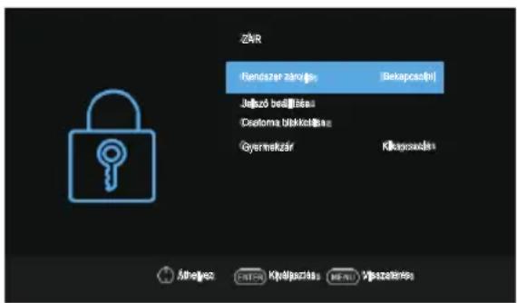 OK ODL 32851HCTB - Lock (Zárolás) Menü - 1