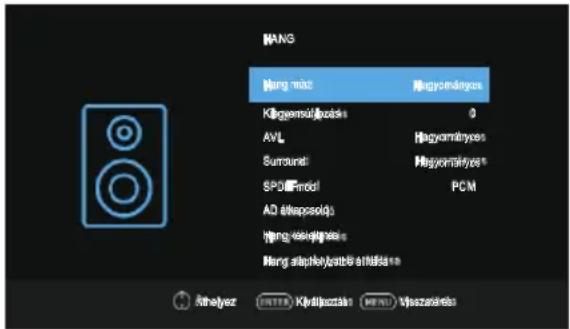 OK ODL 32851HCTB - Sound (Hang) Menü - 1