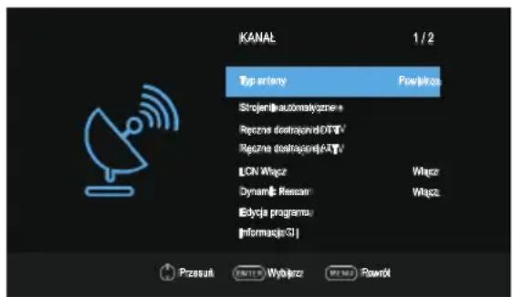 OK ODL 32851HCTB - Menu kanału - 1