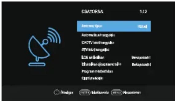 OK ODL 32851HCTB - Channel (Csatorna) menü - 2