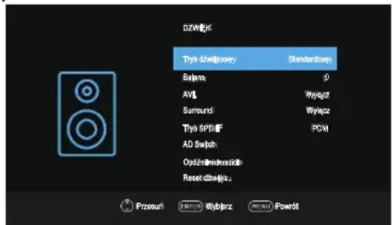 OK ODL 32851HCTB - Menu Dźwięku - 1
