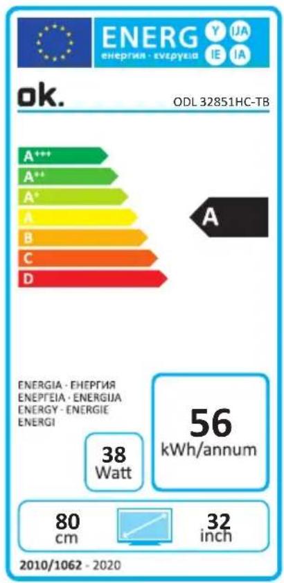 OK ODL 32851HCTB - Spécifications - 1
