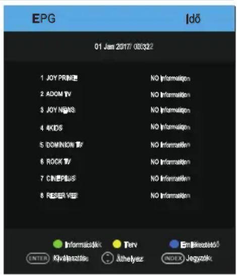 OK ODL 32851HCTB - PROGRAMME GUIDE (EPG) (DTV üzemmódban) - 1