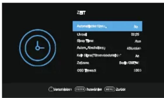 OK ODL 32851HCTB - Time Menu (Uhrzeitmenü) - 1
