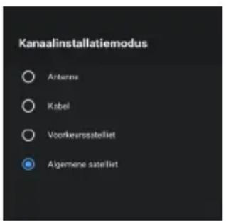 Kanaalinstallatiemodus Antares Kabel Voorkeupsstelliet Algemene sateliet