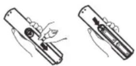 OK ODL 43751USTIB - Install Remote Control Battery - 1