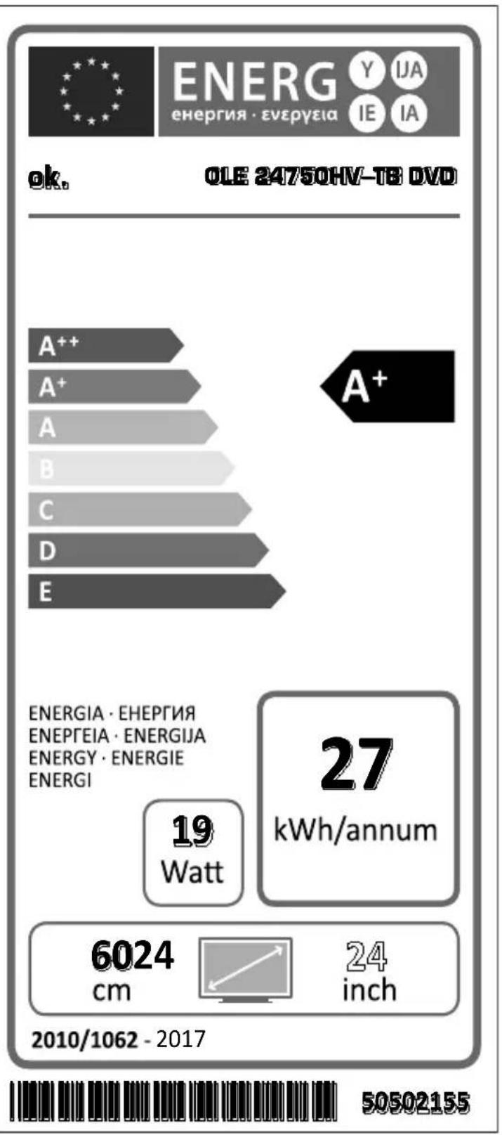 OK OLE 24750HVTB DVD - RISQUE DE CHOC ÉLECTRIQUE - 3